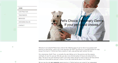 Desktop Screenshot of petschoicevets.com